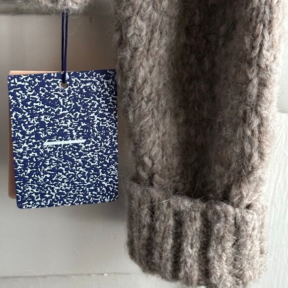 Paloma Wool Carlota Off-Shoulder Sweater Taupe Alpaca Blend - Picture 6 of 11